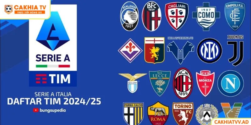 Cập nhật mùa giải Serie A 2024-2025